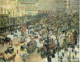 Boulevard des Italiens Ochtend, zonlicht Boulevard des Italiens Ochtend, zonlicht