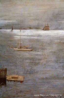 Zeilboot voor anker Zeilboot voor anker