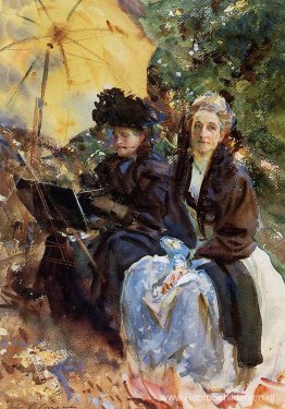 Miss Wedewood en Miss Sargent schetsen Miss Wedewood en Miss Sargent schetsen