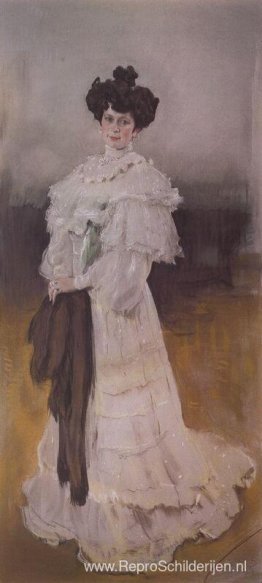 Portret van E.A. Krasilschikova Portret van E.A. Krasilschikova