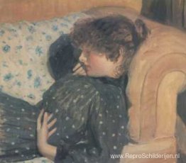 Meisje op een bank Meisje op een bank