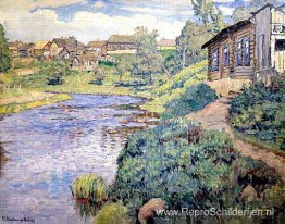 Een provinciestad aan een rivier Een provinciestad aan een rivier