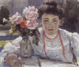 Portret van E. V. Surikova Portret van E. V. Surikova