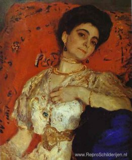 Portret van Maria Akimova Portret van Maria Akimova