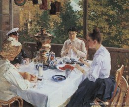 Aan de theetafel Aan de theetafel