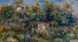 De schilder die een wandeling maakt in Cagnes De schilder die een wandeling maakt in Cagnes