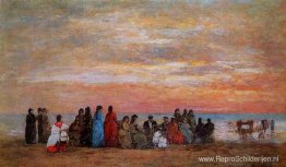 Figuren op het strand van Trouville Figuren op het strand van Trouville