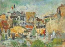 Oud Boekarest vanaf de kant van St. Spyridon Oud Boekarest vanaf de kant van St. Spyridon