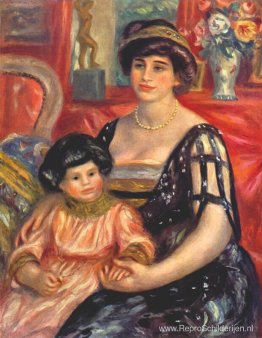 Portret van Madame Duberville met haar zoon Henri Portret van Madame Duberville met haar zoon Henri