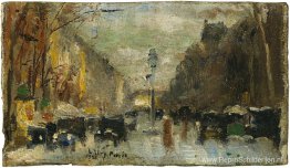Boulevard in Parijs Boulevard in Parijs