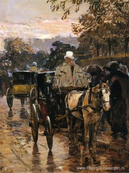 Hackney Carriage, Rue Bonaparte (ook bekend als Fiacre, Rue Bona Hackney Carriage, Rue Bonaparte (ook bekend als Fiacre, Rue Bona