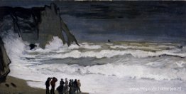 Ruwe zee bij Etretat Ruwe zee bij Etretat