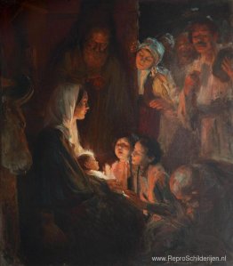 Het is een Chinese păstorilor, met een motief uit de Romeinse ti Het is een Chinese păstorilor, met een motief uit de Romeinse ti