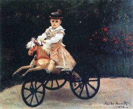 Jean Monet op een mechanisch paard Jean Monet op een mechanisch paard