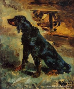 Dun, een Gordon Setter van graaf Alphonse de Toulouse Lautrec Dun, een Gordon Setter van graaf Alphonse de Toulouse Lautrec