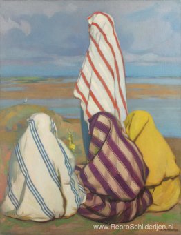 Turkse vrouwen aan de oever van de Donau Turkse vrouwen aan de oever van de Donau