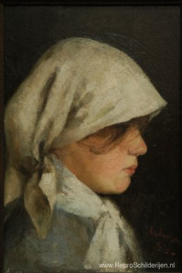 Portret van een boerenmeisje Portret van een boerenmeisje