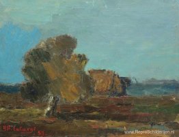 Landschap in de Arges-vallei Landschap in de Arges-vallei