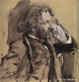 Portret van de kunstenaar Ilya Repin Portret van de kunstenaar Ilya Repin