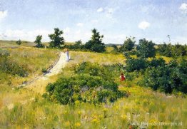 Shinnecock-landschap met figuren Shinnecock-landschap met figuren