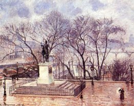 Het verhoogde terras van de Pont Neuf, Place Henri IV, Middag, R Het verhoogde terras van de Pont Neuf, Place Henri IV, Middag, R