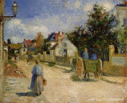 Een straat in Pontoise Een straat in Pontoise