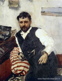 Portret van Konstantin Korovin Portret van Konstantin Korovin