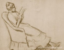 Vrouw op een fauteuil Vrouw op een fauteuil