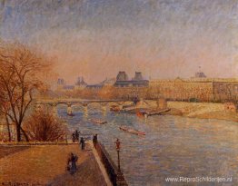 Het Louvre, winterzon, ochtend Het Louvre, winterzon, ochtend