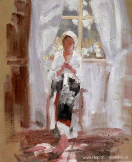 Boerennaaien bij het raam Boerennaaien bij het raam