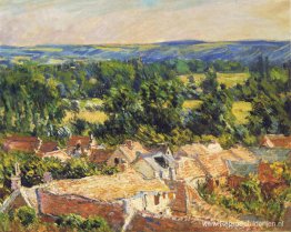 Uitzicht op het dorp Giverny Uitzicht op het dorp Giverny