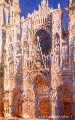 Kathedraal van Rouen, het portaal in de zon Kathedraal van Rouen, het portaal in de zon