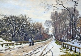 De weg naar de boerderij van Saint-Simeon De weg naar de boerderij van Saint-Simeon