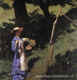 De vrouwelijke schilder De vrouwelijke schilder