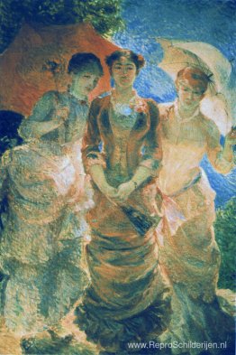 Drie dames met parasol (ook bekend als Three Graces) Drie dames met parasol (ook bekend als Three Graces)