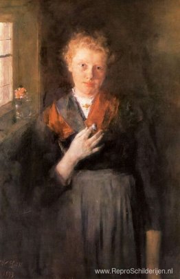 Meisje bij het raam Meisje bij het raam