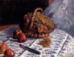 Appels en druiven in een mand Appels en druiven in een mand