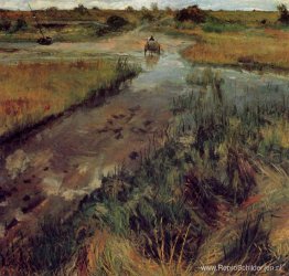 Gezwollen stroom bij Shinnecock Gezwollen stroom bij Shinnecock