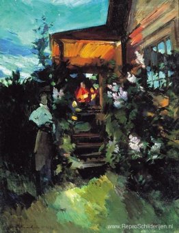 Zomeravond op de veranda Zomeravond op de veranda