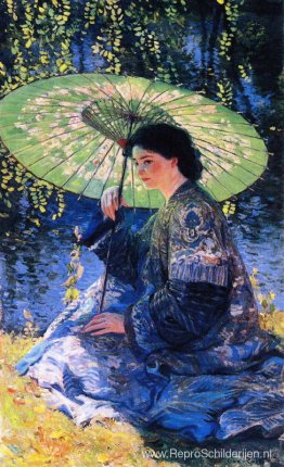 De groene parasol De groene parasol