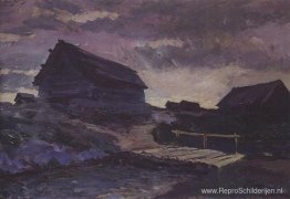 Landschap met huisjes Landschap met huisjes