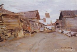Dorp in Noord-Rusland Dorp in Noord-Rusland