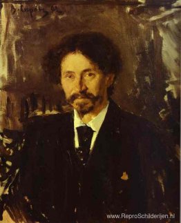 Portret van de kunstenaar Ilya Repin Portret van de kunstenaar Ilya Repin