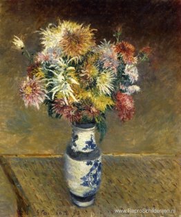 Chrysanten in een vaas Chrysanten in een vaas