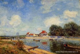 Loingdam bij Saint Mammes Loingdam bij Saint Mammes