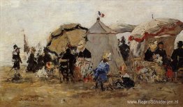 Vrouwen vissen op garnalen in Kerhor Vrouwen vissen op garnalen in Kerhor