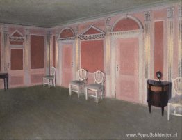 Interieur in Louis Seize-stijl. Vanuit het huis van de kunstenaa Interieur in Louis Seize-stijl. Vanuit het huis van de kunstenaa