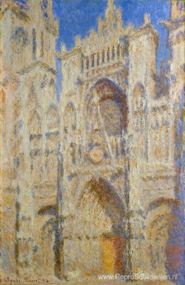 Kathedraal van Rouen, portaal in de zon Kathedraal van Rouen, portaal in de zon