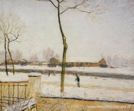 Sneeuwscène Moret Station Sneeuwscène Moret Station
