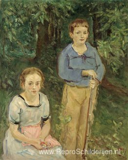 Portret van Nina en Wolfgang Slevogt (Kinderen in het bos) Portret van Nina en Wolfgang Slevogt (Kinderen in het bos)